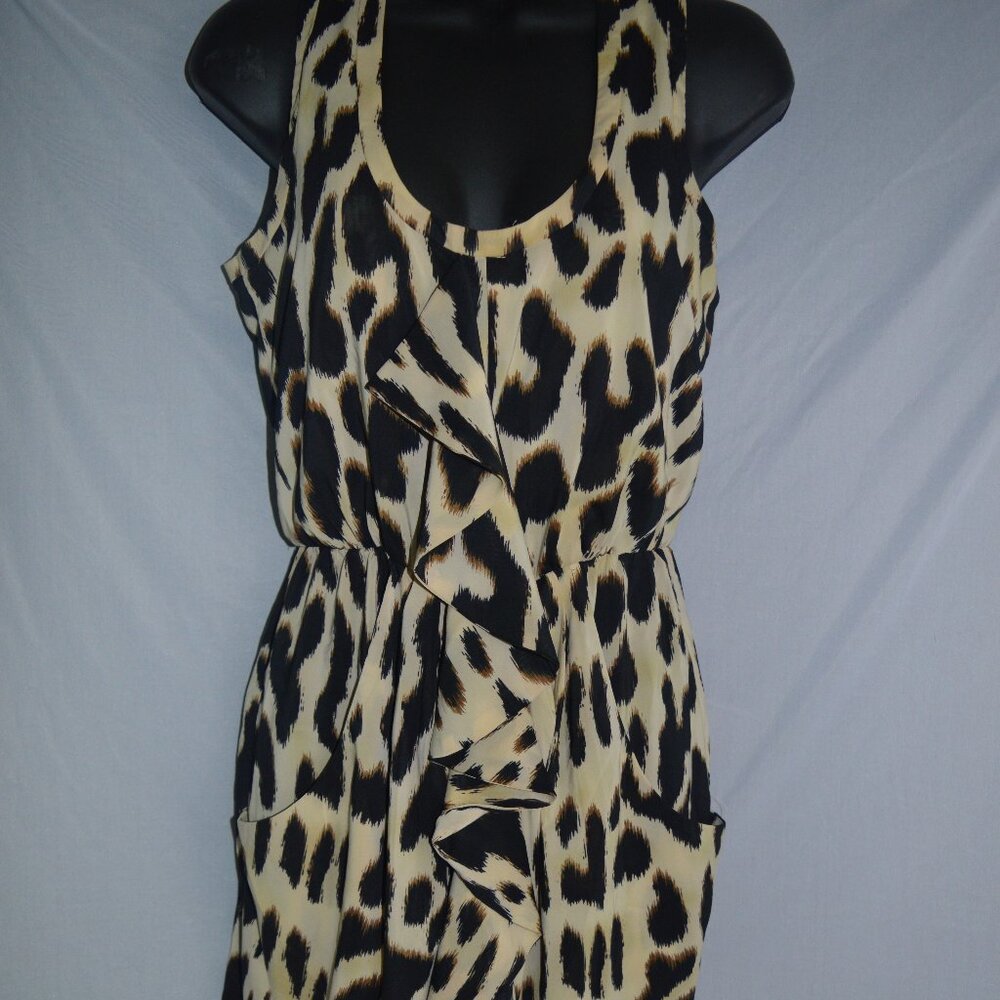 leopard dress sz small Calvin Klein deep pockets